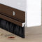 Vingspina Braun Bürstendichtung Dichtung aus Aluminium, Türdichtung mit Bürste für Türen, Doppelte Befestigung durch Kleben und Schrauben, Länge Kann Gespleißt Werden, CJmenfengtiao (Brown)