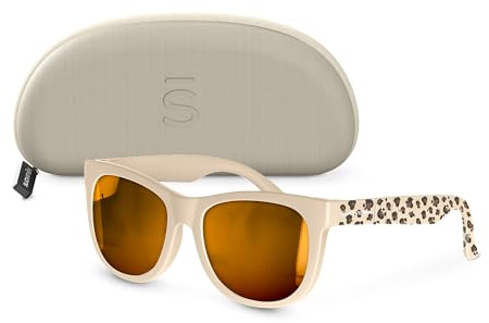 SUAVINEX, Gafas de Sol para Bebés de 0 a 12 Meses, Polarizadas, con Filtro UV 400, Cat. 3, 100% Protección Rayos UVA y UVB, con Funda Incluida, Muy Flexibles y Ligeras, Forma Cuadrada, Animal Print