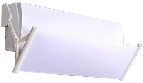 YGER JZGB Desviador Aire Acondicionado, Deflector de Registro de Aire, Diseño Retráctil, Tela Oxford, Soporte Grueso, para Aire Acondicionado de Pared