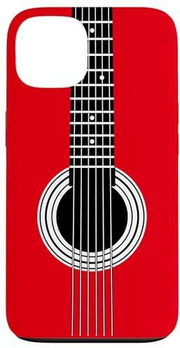 Cordes de Guitare Rouges et Trou sonore pour Amateur de Musique Coque pour iPhone 13