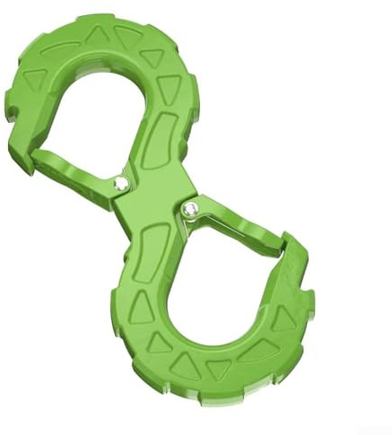 Honseadek Rescue Alloy Trailer Steel Sshape Hook for Car Trailers Attachment Towing Recovery Shackle for Offroad Vehicle Hook and Secure Bracket (GREEN)