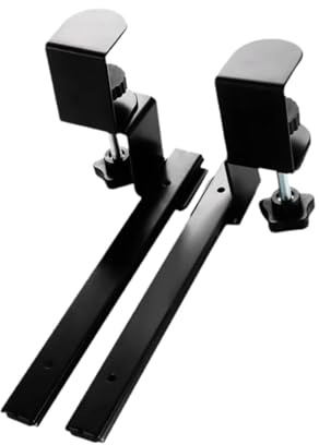 ZGUZMCMK Ensemble de rails de serrage pour clavier, plateau de bureau extensible, support multifonction, rail coulissant, plateau pour clavier, mâchoire rotative de 4,8 cm