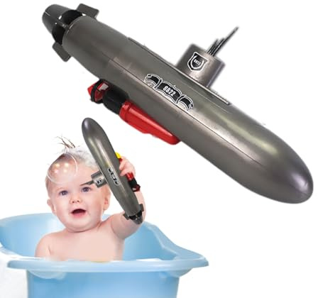 U-Boot PP, 32 x 12,92 x 3,5 cm, realistisches Badewannenspielzeug, interaktives Wasserspiel mit Batterie, Unterwasser, für Badewanne, Pool, Bad, Kinderzimmer, , Reisen