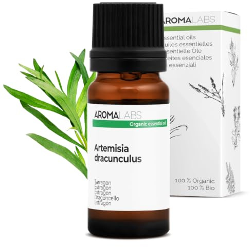 BIO - Aceite Esencial ESTRAGÓN - 10mL - 100% Puro, Natural, Quimiotipado y Certificado AB - AROMA LABS (Marca Francesa)