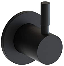 Aqua Bagno Rubinetto per WC di design Taharet – Valvola da incasso 1/2 con corpo di base in ottone – Rubinetto da incasso per bagno e bidet (nero opaco)