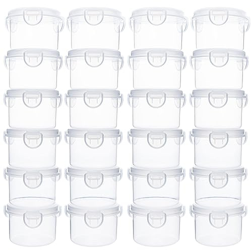 QILZO® 24 Frischhaltedosen mit deckel 200 ml, BPA-frei, mikrowellen und spülmaschinenfest, Gefrierschrank, Gefrierdosen Wiederverwendbarer, vorratsdosen, Aufbewahrungsbox Küche, Lebensmittelbehälter