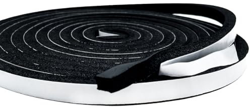 Nastro autoadesivo in schiuma, striscia sigillante in gomma per finestre e porte, resistente alle intemperie, acustico, antiscivolo, (12mmx8mmx5m)