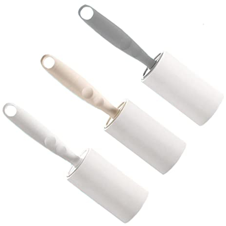 minkissy 2pcs Portable Sticky Roller for Hair Removal Lint Roller Reusable Sticky Paper
