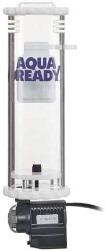 AquaReady in Tank Media Reactor para filtración de acuarios de agua salada y agua dulce, incluye bomba ajustable, diseño eficiente de flujo ascendente, soporte magnético de perfil bajo