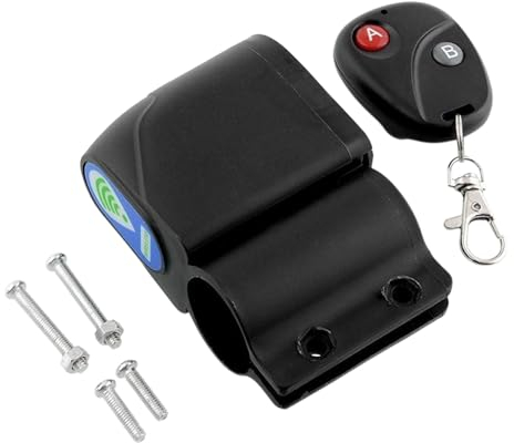 Lnhgh Alarmas para bicicletas, alarma de bicicleta contra robo, alarma de scooter con mando a distancia, sistema de alarma para moto, sistema de alarma de seguridad de vehículos para bicicletas