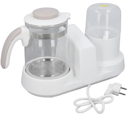 Calentador de Biberones con Hervidor de Agua de 40,58 Oz Vaporizador de Biberones Multifuncional Control Inteligente de Temperatura Calentador de Leche para Bebés Olla para