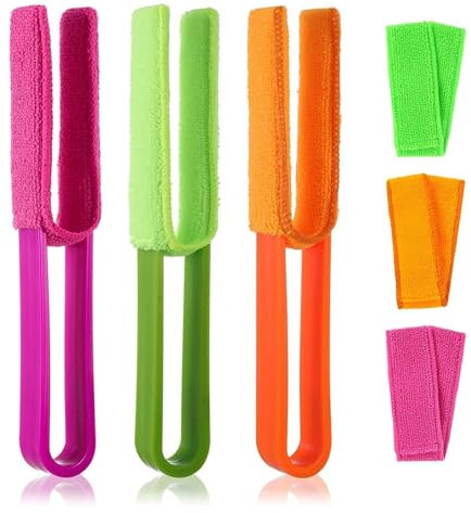 3pcs Venetian Blind Cleaner Tool, Blind Cleaner, Venetian Blind Cleaner, Blind Duster, Blinds Cleaner, for Remove Dust, Air Conditioning Fan Blades, Blinds, Central Air-conditioning, House Cleaning