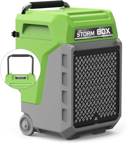 ALORAIR Storm LGR Commercial Dehumidifier with Pump & Drain Hose, Portable Industrial Dehumidifiers with Wheels for Water Damage Restore, Basement, Garage, 5 Years Warranty