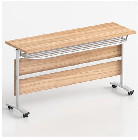 Konferenztisch Klappbar Für Büro,Schreibtisch Mit Rollen,Klapp Besprechungstisch,Mobiler Schulungstisch,Klapp Schulungs Seminartisch,Arbeitstisch Klappbar Für Büro Zuhause Klassenzimmer Seminarräume(1