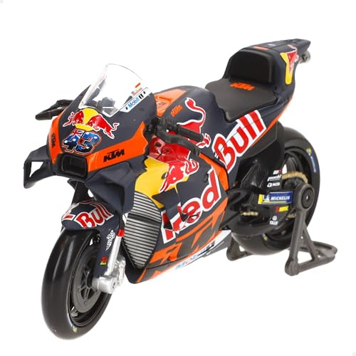 Maisto Motorbike RED BULL KTM FACTORY (#33) Skala 1:18 – otroligt detaljerad gjuten motorcykelreplika – många färger