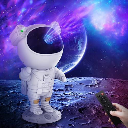 Dienmern Astronauts Starry Sky Projector, LED Galaxy Projector with Remote Control Galaxy Light Projector Adults Bedroom Room Decoration, Gifts for Kids & Adults