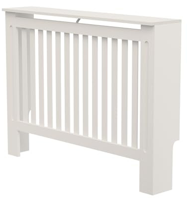 BELOFAY Radiator Cover White | Stylish & Compact Radiator Shelf with Top Surface | Durable, Space-Saving & Heat-Efficient | Ideal for Modern Homes | Easy Assembly (Classic, Medium)