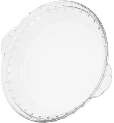 Holibanna Tapa De Cristal Para Horno Microondas. Moldes Para Pasteles Profundos Bandeja De Servicio De Aperitivo Plato De Pastel Para Hornear Plato Para Servir Comida Transparent Vidrio