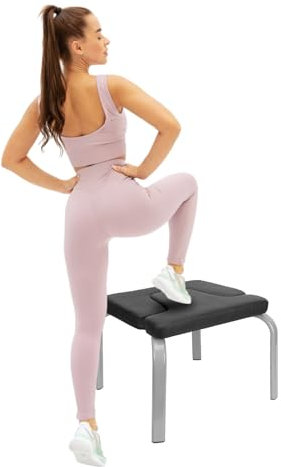 CUMELLIIR Huvudstående pall yoga begagnad, professionell yogapall huvudstativ 200 kg lastkapacitet, yogastol huvudstativ för balans, avslappning av nacken, lindra trötthet