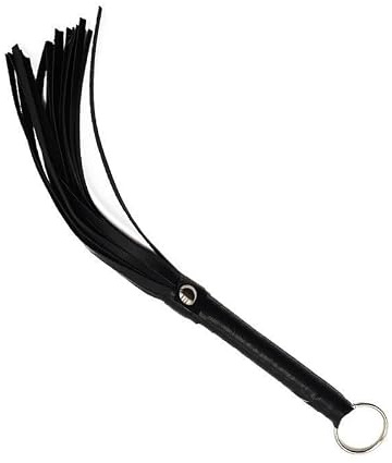 TRQOYTU Frusta Con Manico Intrecciato In Pelle E Nappine In Pelle Scamosciata, Con Bracciale Antiscivolo Per Una Presa Salda; Giocattolo Sessuale Per Sculacciate SM, Bondage E Giochi Di Ruolo BDSM