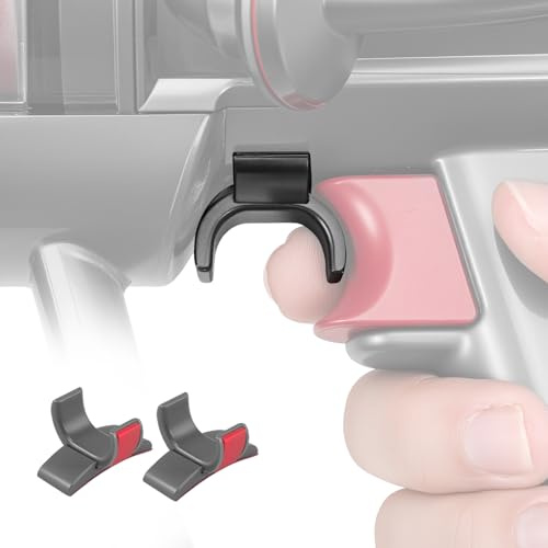 2 Pack Trigger Lock fits for Dyson Vacuum — Adhesive Power Button Clip ON/OFF Switch Lock Attachment; Fits Most Models V15/V11/V10 (Not for V6/V7/V8) — Relieves Finger Pain from Keeping Pressed