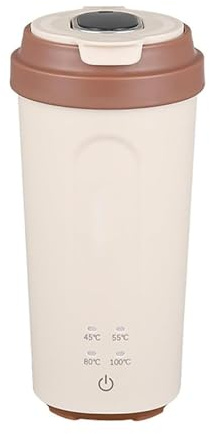 Mini bouilloire électrique de voyage, chauffe-eau rechargeable USB de 500 ml avec 4 réglages de température, bouteille isotherme pour lait maternisé, thé, café