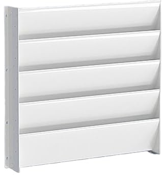 Deflector Aire Acondicionado - Lamas Unidad Exterior | Rejilla Ventilación Aire | Cubierta Protectora Flujo Ascendente, Acero Galvanizado Antioxidante & PVC, Disipación Calor, Evita Corriente Directa,
