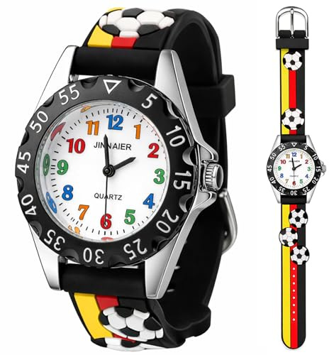 Vspek Kinderuhr Junge, Armbanduhr Kinder lernuhr Analoge kinderuhr Lern Armbanduhr für Kinder von 3-15 Jahren Geschenk für Geburtstage Weihnachten Kindertag
