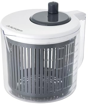 WILTSHIRE Salad Spinner, Jug 2.5L with Measurements, White & Grey
