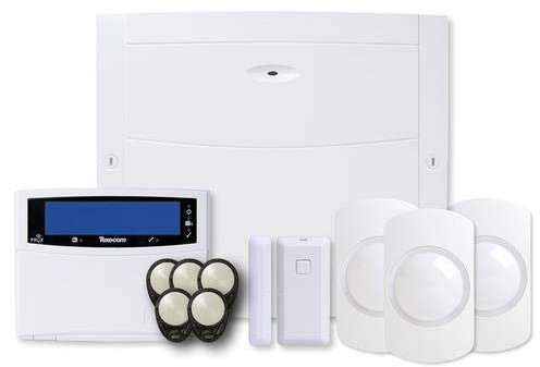 TEXECOM Premier Elite 64 Zone Wireless Alarm KIT with Wired KEYPAD (KIT-1086)