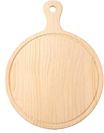 Pizza Tray Wooden Round Pizza Board Hand-Made Pizza Baking Pan Baking Stone Pizza Stone Cake Baking Pan Pizza Pan (Size : 10 inch)