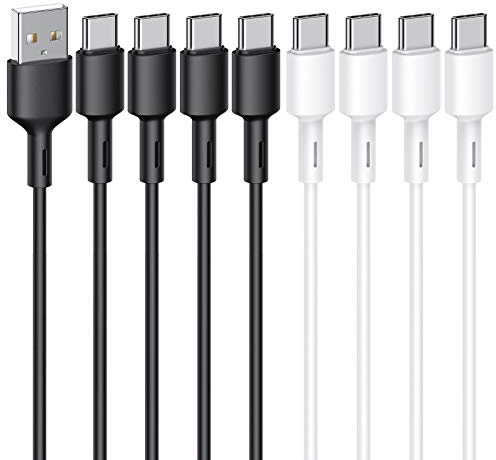 USB C Kabel, 8 Stück 1M USB Typ C Ladekabel und Datenkabel, USB C Handy Schnellladekabel für Samsung Galaxy S10 S9 S8 Plus, Huawei P30 P20, Google Pixel, Sony Xperia XZ, OnePlus 6T, LG G5 G6
