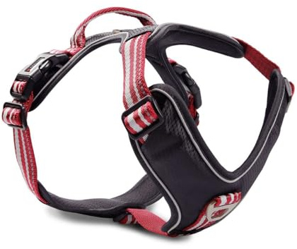 Wolters Geschirr Active Pro, Größe:70-85 cm, Farbe:rot/schwarz