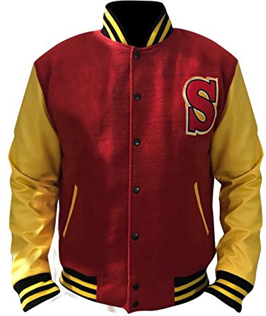 Fashion Hyped Crows Smallville Clark Kent Varsity Letterman Veste, Multi - Laine avec manches synthétiques, XL