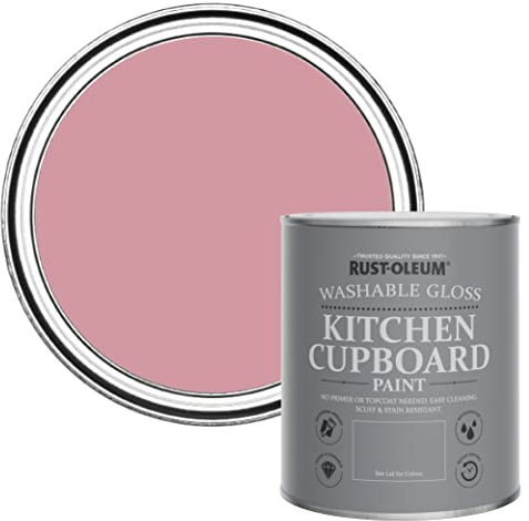 Rust-Oleum Küchenmöbellack im Hochglanz - Finish - Altrosa 750ml