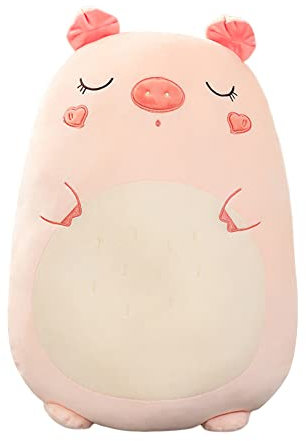 Schwein Kuscheltier,45CM Lange Süße Plüschtier Schwein Plüsch Kissen Puppe,Schwein Stofftiere Schlafkissen Wurfkissen Super weiche Stofftier Spielzeug Sofakissen Seitenschläferkissen Zimmer Deko