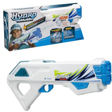 Silverlit - Hydro Mad - Grand Blaster - Große elektronische Wasserpistole mit automatischer Nachfüllfunktion – Ab 8 Jahren