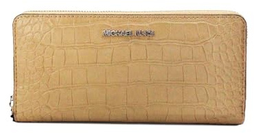 Michael Kors Jet Set Travel Large Continental Wristlet (Camel), CAMEL, One size