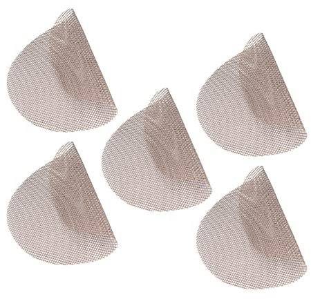 NDNCZDHC 5 Pièces Tapis De Maille De Barbecue Rond Réutilisable Antiadhésif Grille De Barbecue 36 Cm De Diamètre Tapis De Pizza Accessoires De Cuisson(Brun)