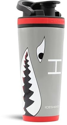 Ice Shaker Insulated Stainless Steel Shaker Bottle | 26oz, Warthog | Cold for 30+ Hours | Insulated Cup with Twist-on Agitator | Odor-Free Bottle for Protein Shakes, Water, Smoothies, Cocktails