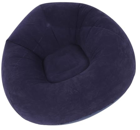 Aufblasbares Sofa, Aufblasbare Couch, Aufblasbare Couch, Beflockte Oberfläche, Luftsofa für Innen, Wohnzimmer, Schlafzimmer, Lesezimmer, Büro, Balkon, Outdoor-Reisen, Camping,