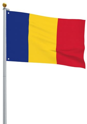 Bandera de Rumania impresa para jardín, bandera decorativa de un solo lado, para exteriores, campesinos, patios, decoración de césped