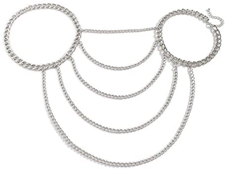 Kläder halsband dekoration populär temperament långvarig kroppskedja, Legering, Andra sten