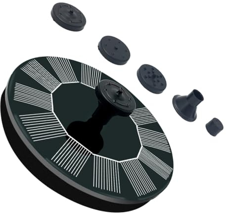 BESPORTBLE Pompa Fontana Solare Galleggiante per Giardino Fontana Solare Mini Pompa per Bagno Uccelli e Laghetto Esterno Funzionamento Automatico Materiale Plastico Resistente Agli Agenti Atmosferici