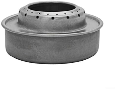 ZAMETTER Réchaud à alcool de 120 ml - Brûleurs à spiritueux de camping à double rangée de micro-pores - Mini brûleur à spiritueux portable en titane - Four de cuisine d'extérieur