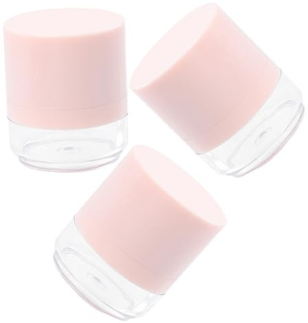 Homoyoyo 3 Stück-pack Leere Puderdosen 5g aus Kunststoff mit Puderquaste Auslaufsichere Reisebehälter für Loses Körperpuder Wiederverwendbare Make Up Aufbewahrung