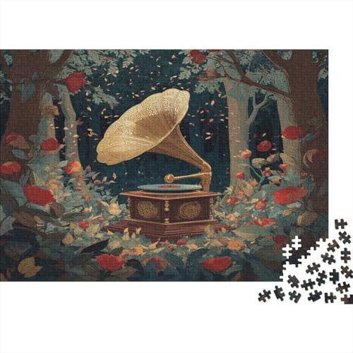 Gramophone Rätsel Für Erwachsene |Woods| 1000pcs (75x50cm) Puzzles Lernspiele Home Decor Puzzles