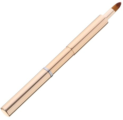 Outanaya Pinceau à Applicateur de Gloss Rétractable Portable en Aluminium Fibres Artificielles pour Maquillage Femme en Voyage ou Extérieur