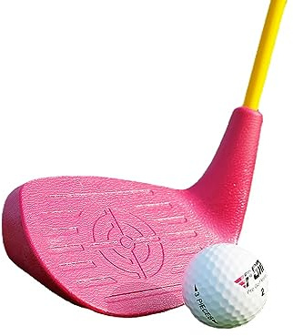 Nybörjare barn 3-12 år golfjärn 48 graders loft med kolskaft #7 för junior, pojkar, flickor i enskilda klubbar (ålder 3-5, röd)