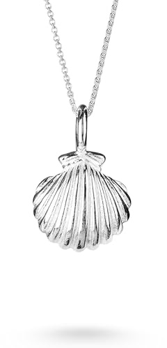 Heartbreaker Sealife Muschel-Anhänger klein I Edler Muschelanhänger aus 925 Sterling Silber I Nickelfreier Kettenanhänger in Goldschmiedequalität I Hochwertiger Anhänger für Damen I LD SL 38